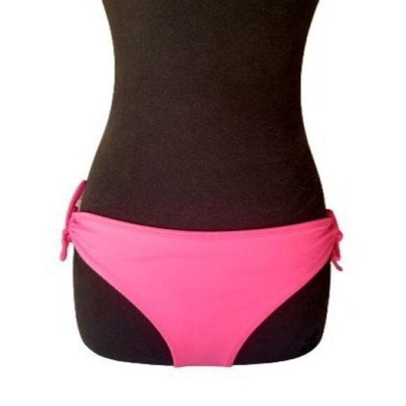 Women's Bikini Bottoms Small Pink Tie Cheeky Hipster Bikini NWOT - Picture 7 of 7